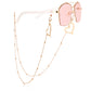 Mask hanging chain glasses chain leaf love mask chain peach heart ins metal glasses chain