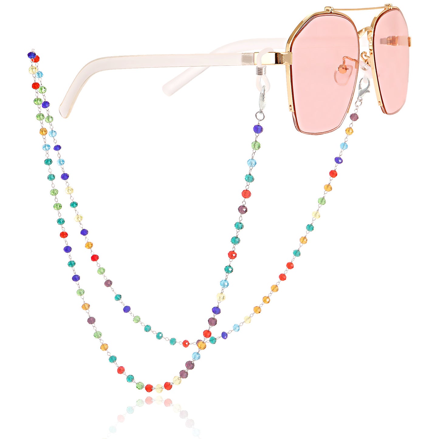 Glasses Jewelry Trend Sunglasses Glasses Chain Ornament Heart Mask Hanging Chain Non-slip Accessories