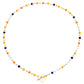 Jewelry Fashion Temperament Colorful Crystal Glass Beads Necklace Simple OT Buckle Short Flower Necklace