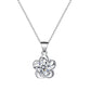 Simple and cold zircon pendant necklace fashion five-pointed star key cat clavicle chain niche design