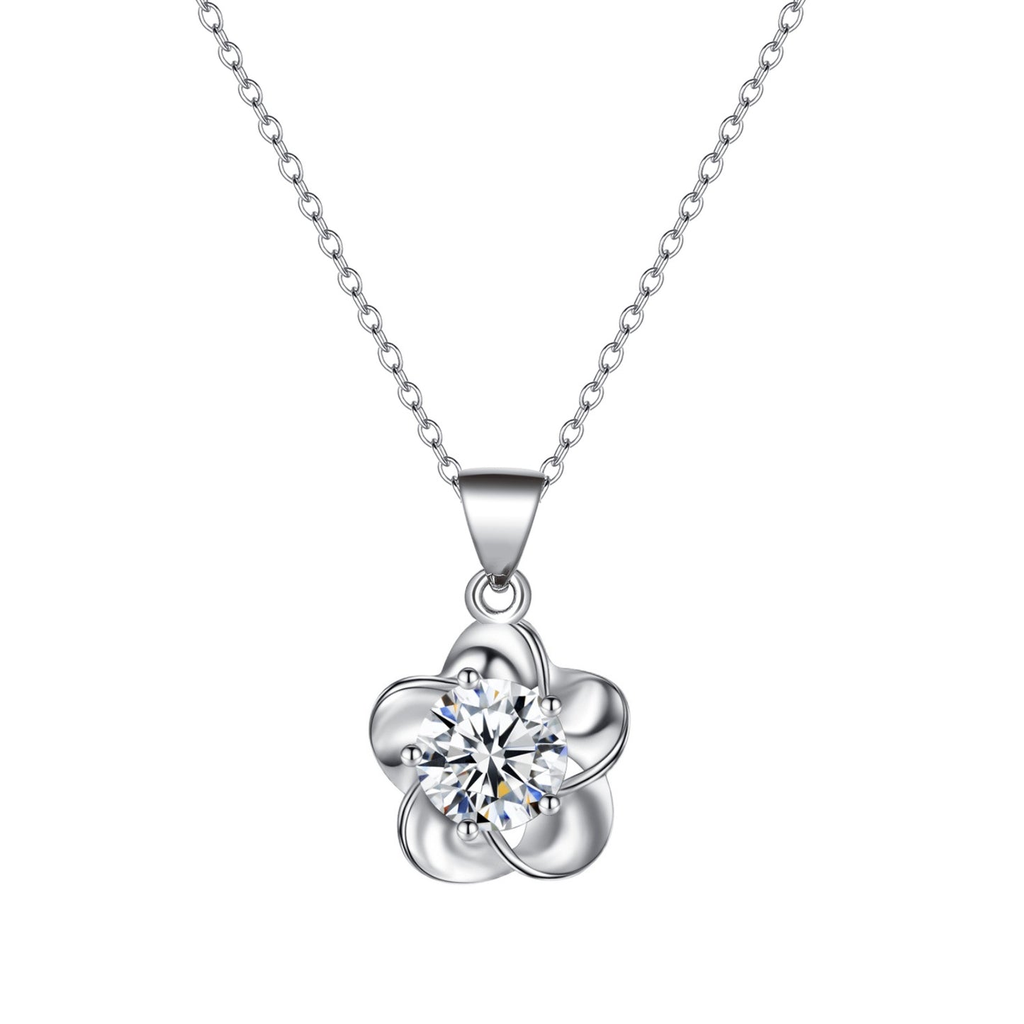 Simple and cold zircon pendant necklace fashion five-pointed star key cat clavicle chain niche design