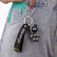 Cute lightning bear key pendant couple bag pendant key chain ins cartoon doll soft pottery key chain