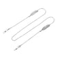 Ornament simple symmetrical alloy metal feather glasses chain versatile multi-use non-slip anti-lost lanyard