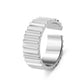 ins simple wide and narrow gear ring niche design geometric metal opening index finger ring couple ring