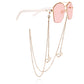 Mask hanging chain glasses hanging chain glasses chain mask chain glasses metal plating heart-shaped hanging chain