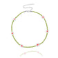 Jewelry Rice Bead Flower Necklace Women's Fashionable Temperament Adjustable Necklace