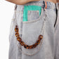 Trendy street retro double-layer acrylic trouser chain hip-hop trouser waist chain hanging chain belt clothing accessories