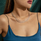 Jewelry Hip Hop Simple Flat Snake Bone Chain Necklace Female Retro Geometric Twist Chain Clavicle Necklace