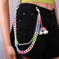 Candy Color Double Layer Resin Ultralight Pants Chain Cinnamon Dog Little Monster Soft Pottery Accessories Pendant