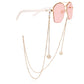 Mask hanging chain glasses hanging chain glasses chain mask chain glasses metal plating heart-shaped hanging chain