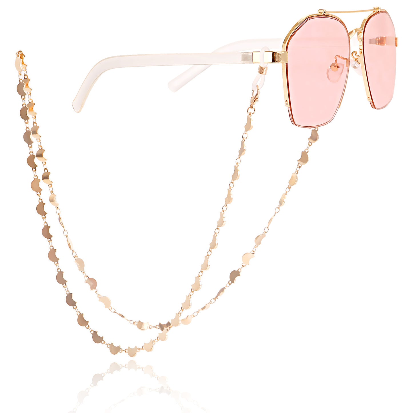 Glasses Jewelry Trend Sunglasses Glasses Chain Ornament Heart Mask Hanging Chain Non-slip Accessories