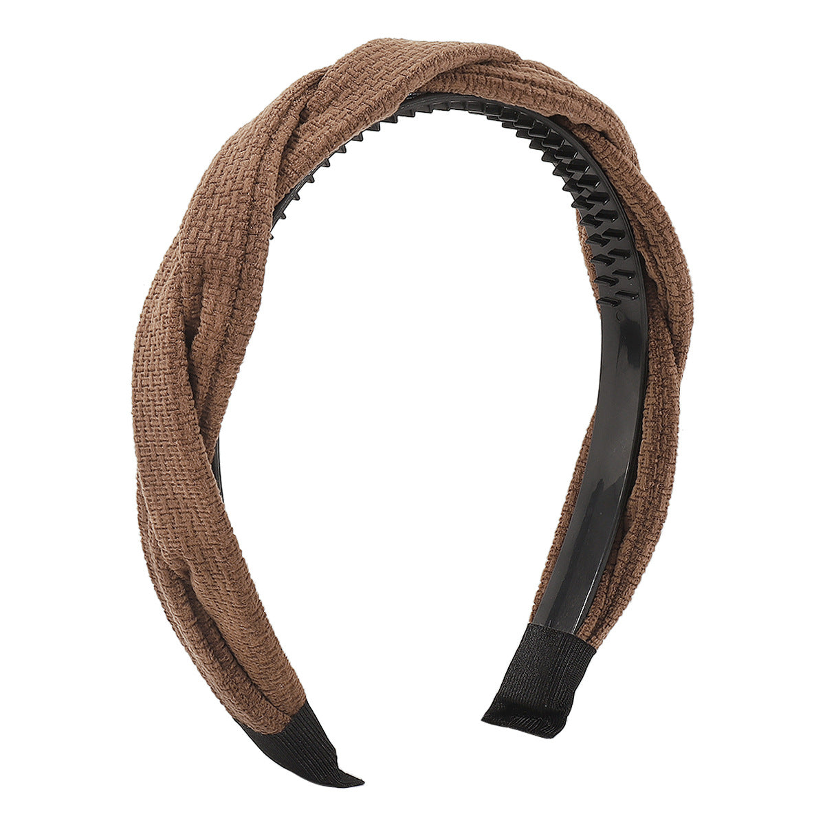 F5215 Jewelry French Braided Winding Non-slip Headband Flannel Simple Retro Geometric Headband Women