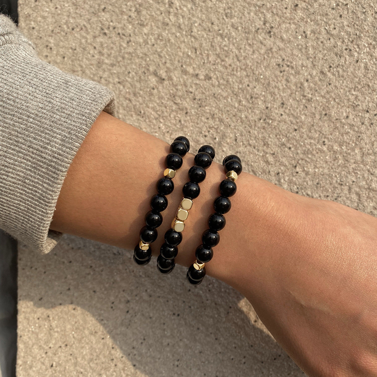 B1614 Holiday leisure beaded bracelet Bohemian ethnic bracelet colorful geometric niche jewelry