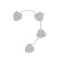 Mori Super Fairy Diamond Butterfly Ear Hanging Earbone Clip Fashion Temperament Niche Design No Pierced Ear Clip Versatile Earrings