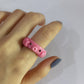 Jewelry simple octopus bear animal resin ring candy color cartoon three-dimensional ring