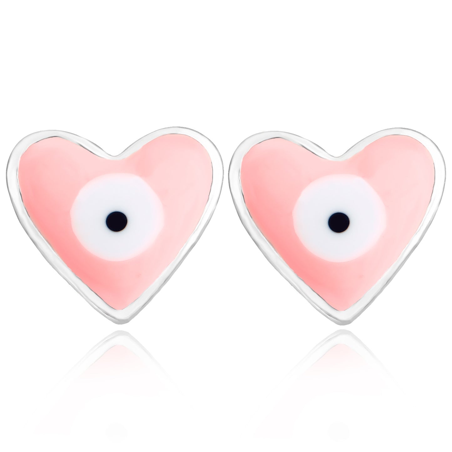 Jewelry mini heart-shaped devil's eye earrings earrings earrings high-end niche earrings