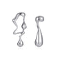 Creative personality metal asymmetric earrings retro trend exaggerated irregular earrings earrings women