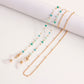 Glasses chain mask hanging chain fashion colorful crystal glasses hanging chain sun glasses chain