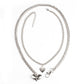 Direct Supply Fashion Simple Double Heart Necklace Light Luxury Romantic Letters Engraved Peach Heart Clavicle Chain