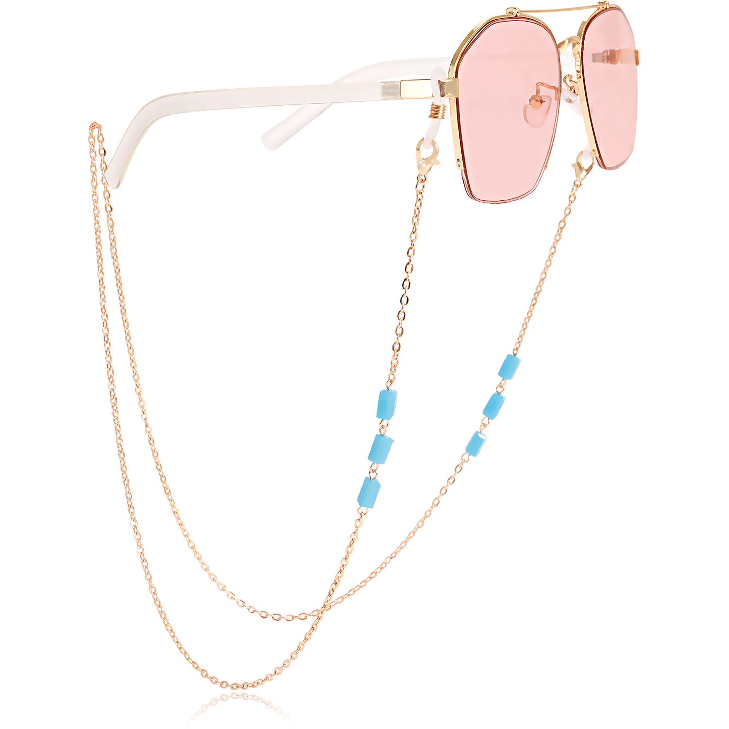 Fashion popular mask hanging chain glasses chain necklace acrylic resin mask chain