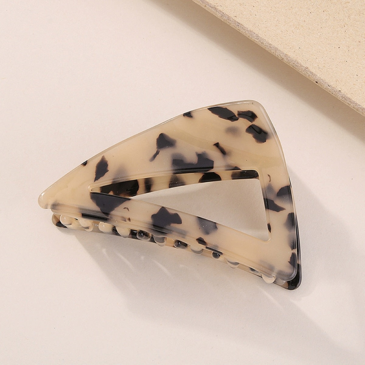 F351 Acrylic Acetate Sheet Triangular Claw Clip Female Retro Simple Lazy Net Red Hair Clip