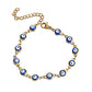 Accessories Versatile Color Blue Eyes Evil Eye Titanium Steel Bracelet Round Devil's Eye Bracelet Women