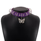 N1527 Harajuku exaggerated leather necklace hollow butterfly sweet cool necklace personality night choker collar