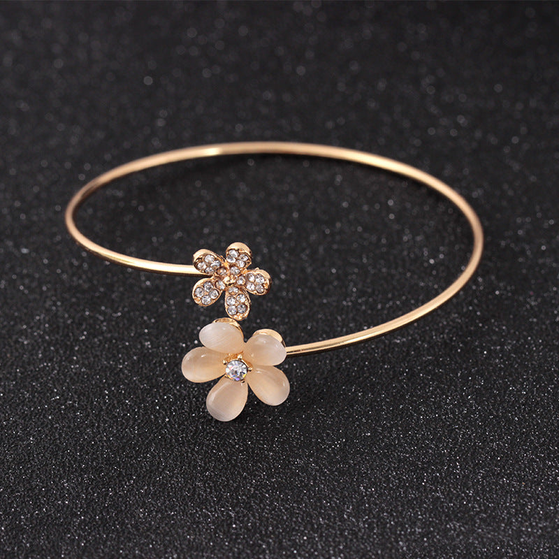 Jewelry Personality Bow Knot Flower Simple Open Bracelet Fashion Creative Bracelet Bracelet