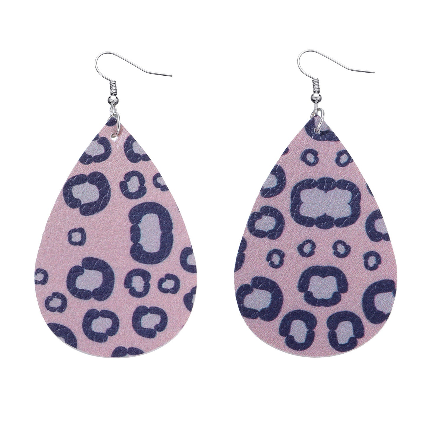 Jewelry Leopard Combination Leather Earrings Female Valentine's Day Fashion PU Earrings