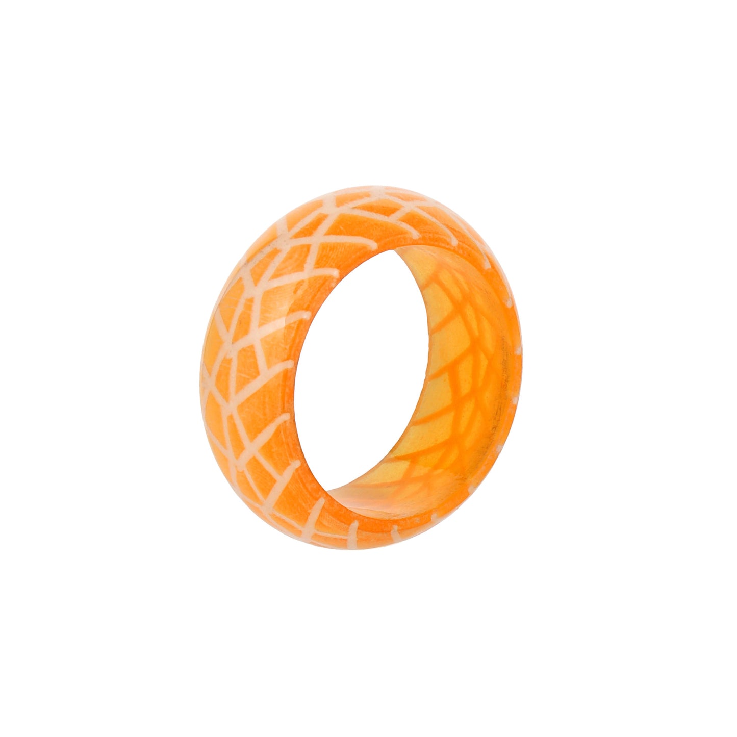 Explosive retro fashion tire pattern Mori resin luminous ring