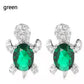 Fashion Ladies Cute Cartoon Turtle Earrings Jewelry Gift Small Animal Stud Earrings