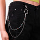 Fashion Pants Chain Acrylic Oil Drip Devil Eye Flower Accessories Waist Chain Metal Ring Decoration