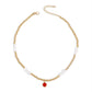 N154 Bohemian Ethnic Necklace CCB Beaded Leisure Vacation Necklace Simple Fashion Necklace Women