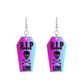 Halloween series earrings dark skull heart-shaped earrings female fashion creative funny spider exaggerated earrings