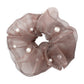 F4285 retro personality net red pearl hair ring organza simple temperament fashion elastic large intestine ponytail hair rope