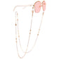 Mask hanging chain glasses chain pearl five-pointed star disc mask chain peach heart metal glasses chain