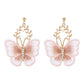 E9727 Jewelry Creative Ancient Embroidery Butterfly Earring Super Fairy Temperament Alloy Lace Earrings