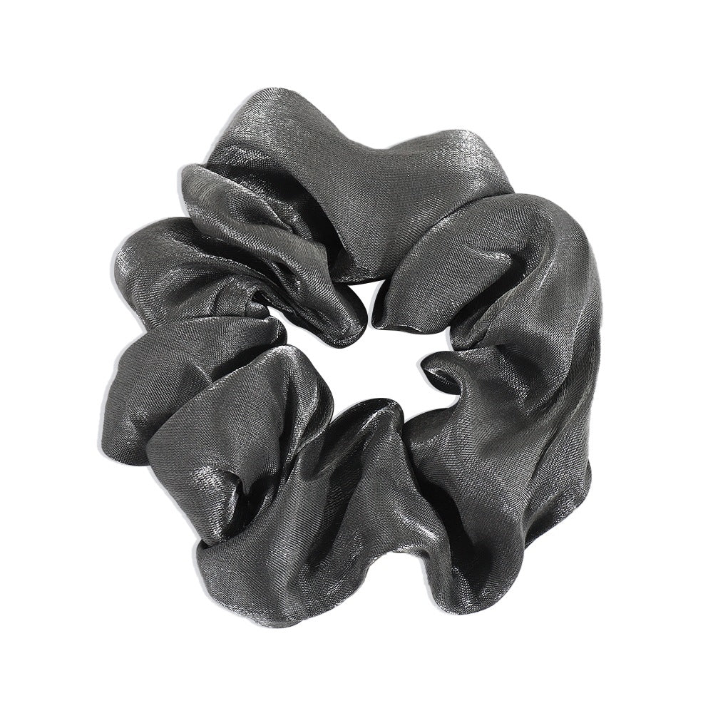 F3978 French Mori style solid color hair ring retro light silk surface simple net red hair accessories candy color elastic head rope