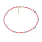 Bohemia Holiday Colorful Daisy Flower Necklace Simple Retro Beaded Clavicle Necklace Women