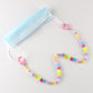 Ins jewelry explosive flower acrylic smiling face children anti-lost multi-purpose mask chain glasses chain