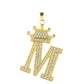 The same letter crown necklace copper micro-inlaid zircon clavicle chain punk hip-hop couple jewelry