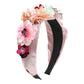 F3124 Temperament Creative Fabric Hair Accessories Fashion Diamond Sequin Flower Headband Internet Celebrity Headwear