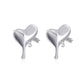 Exaggerated personality piercing love earrings ins indifferent niche design dripping blood peach heart earrings sweet cool trend