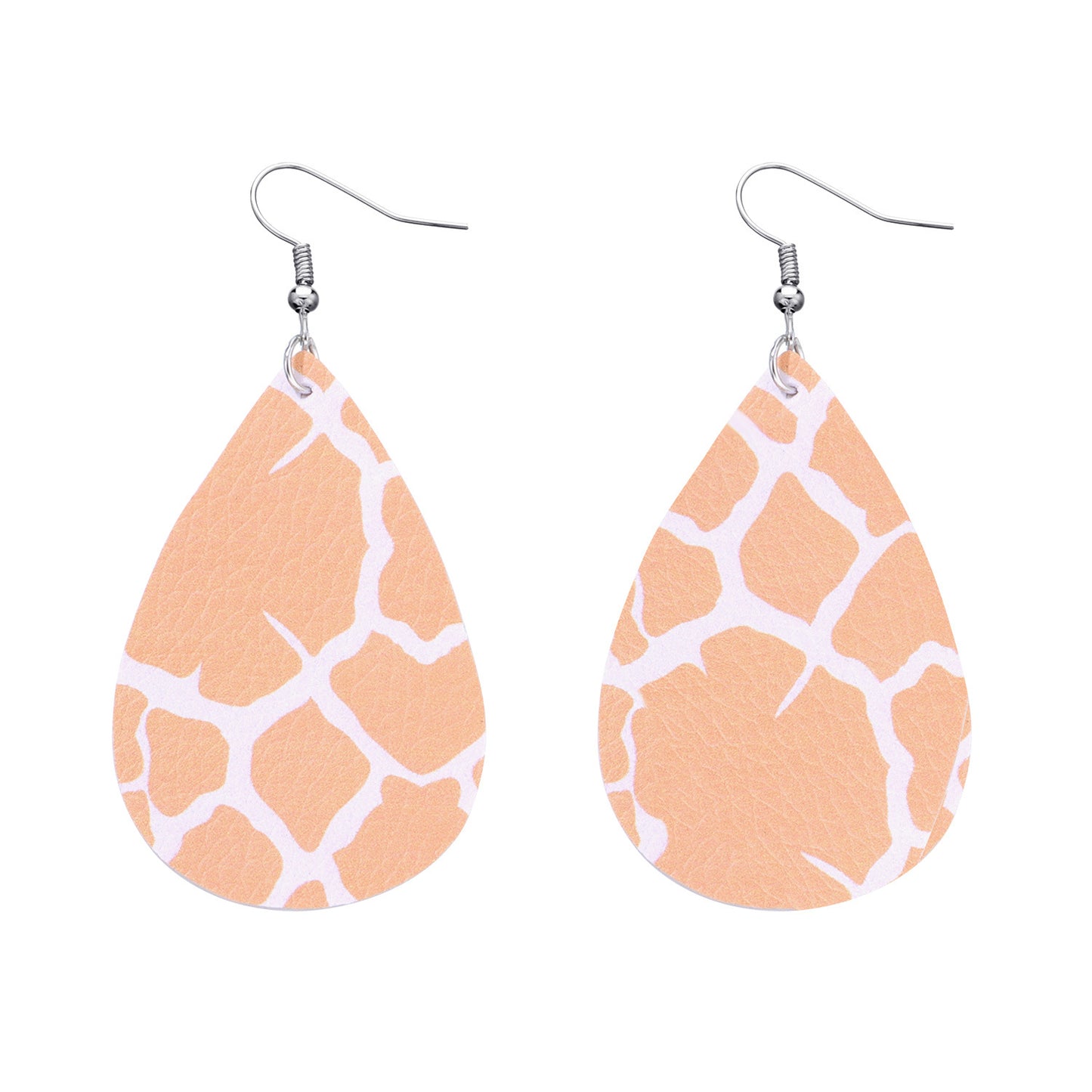 Jewelry Leopard Combination Leather Earrings Female Valentine's Day Fashion PU Earrings