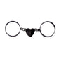 Fashion Chain Stitching Magnetic Love Ring Simple Adjustable Opening Plain Circle Ring Couple Ring