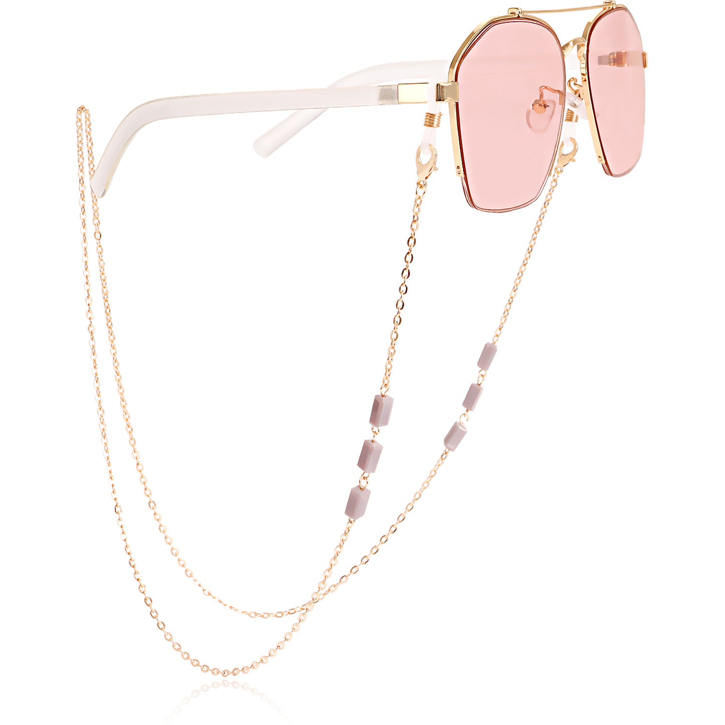 Fashion popular mask hanging chain glasses chain necklace acrylic resin mask chain