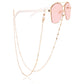 Mask hanging chain Glasses chain Butterfly aircraft chain Disc mask chain Peach heart metal glasses chain