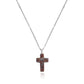 Jewelry simple small hole chain color cross pendant necklace female national trend necklace