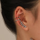 Simple Star Small Diamond Ear Clip Leaf Flower Sun Flower Geometric Pearl Zircon No Pierced Ear Stud Set