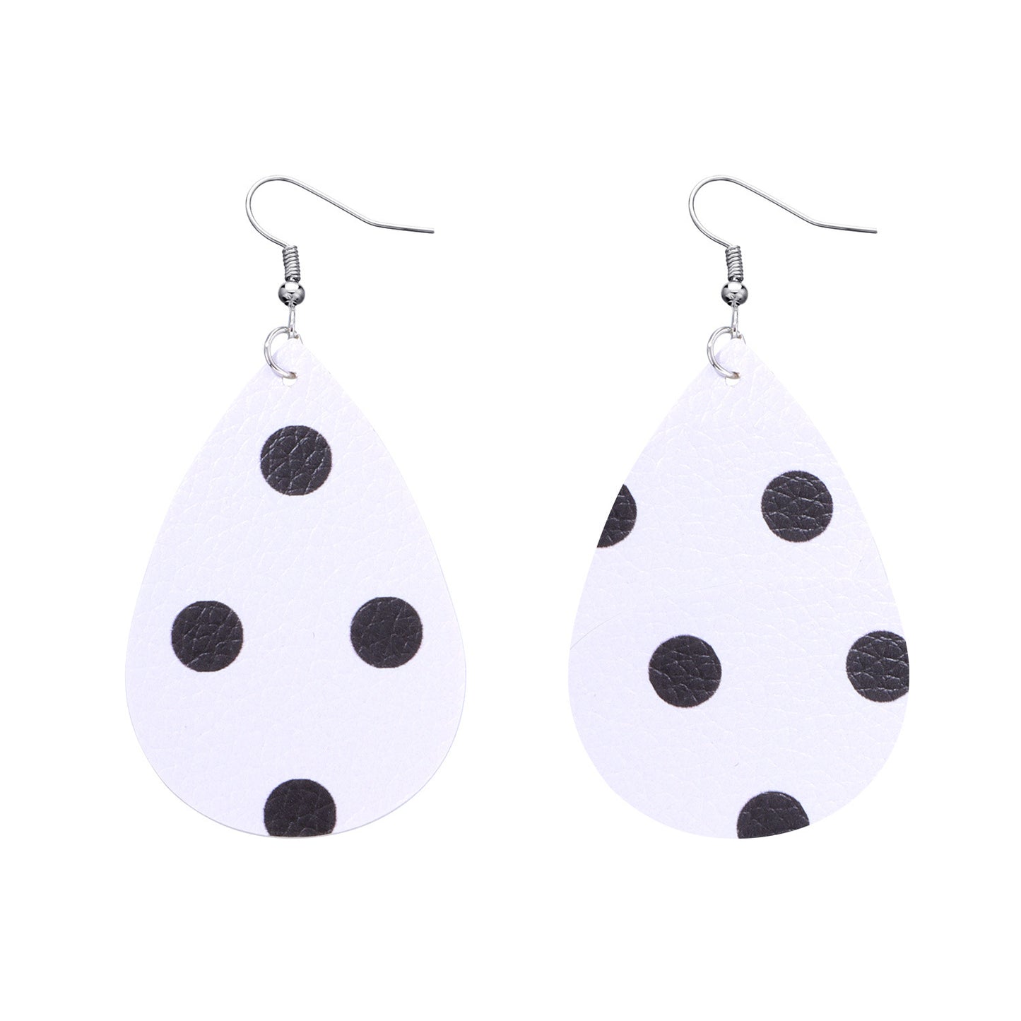 Jewelry Leopard Combination Leather Earrings Female Valentine's Day Fashion PU Earrings